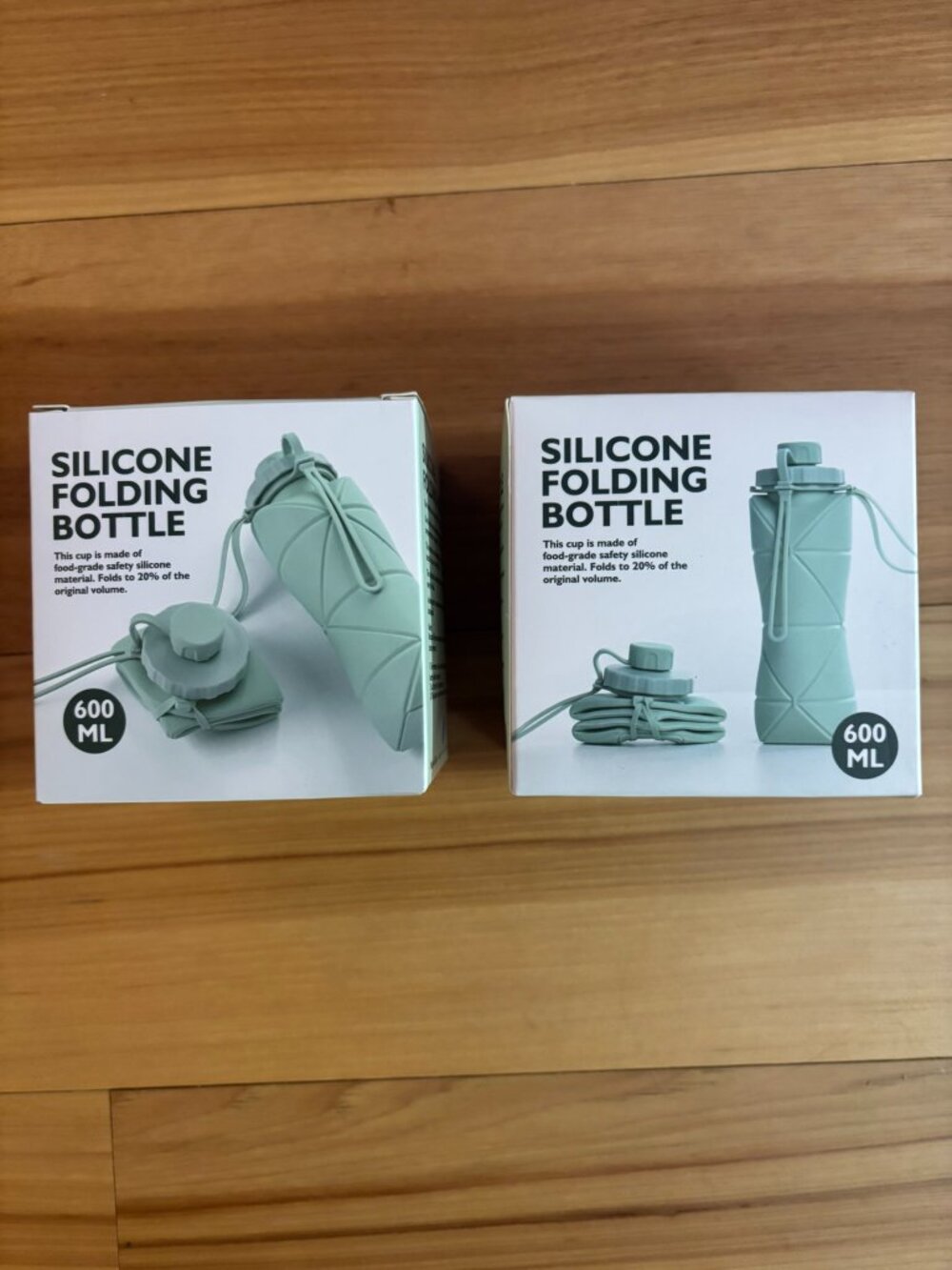 2 Pack - Silicone Folding Bottle
